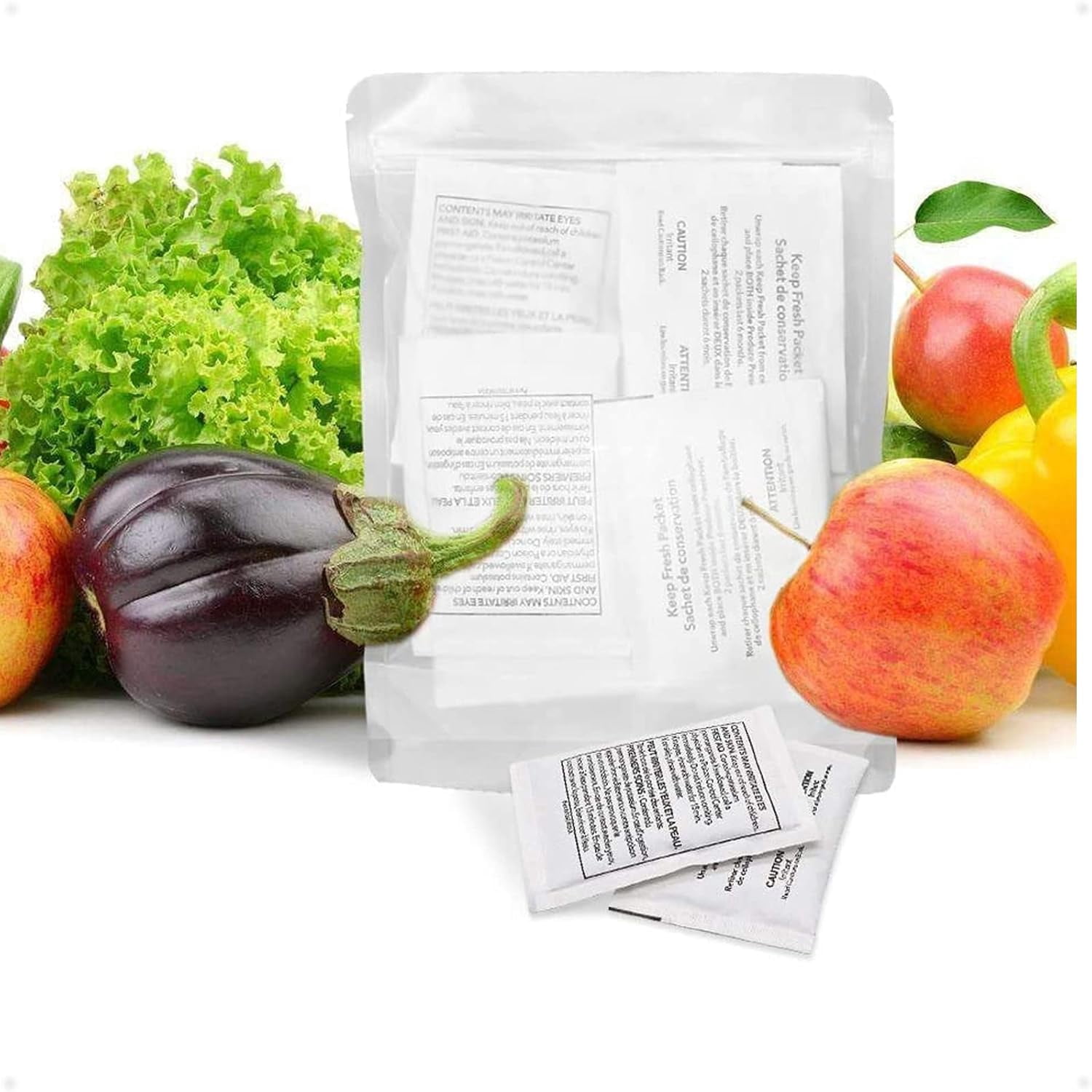 Refrigerator Produce Preserver W10346771A(12 Packets-6 Pack Included),Replacement for 2117689,AH3503014