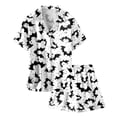 thumbnail image 3 of Shadoumai Baby and Girl Halloween Outfits Cartoon Printed Suspenders Corduroy Relax Fit Indoor Daily Clothes Toddler Two Piece Ensemble, 3 of 5