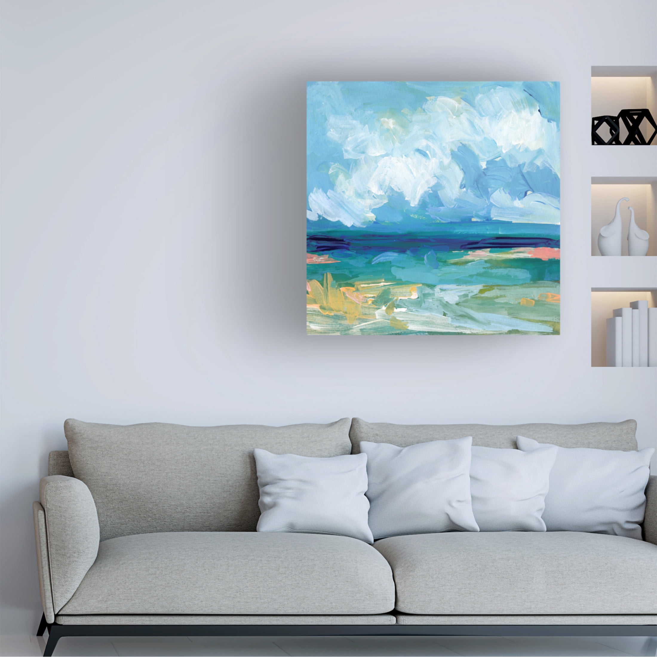 Trademark Fine Art Victoria Barnes  Saltwater's Edge I Canvas Wall Art