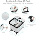 thumbnail image 2 of Foot Spa Massager with Heat for Stress Relief, Feet Bath with Motorized Rollers and Shower, Temperature Control, Timer and LCD Display, Ideal for Wife Mother Mom Father Husband, White, 2 of 9