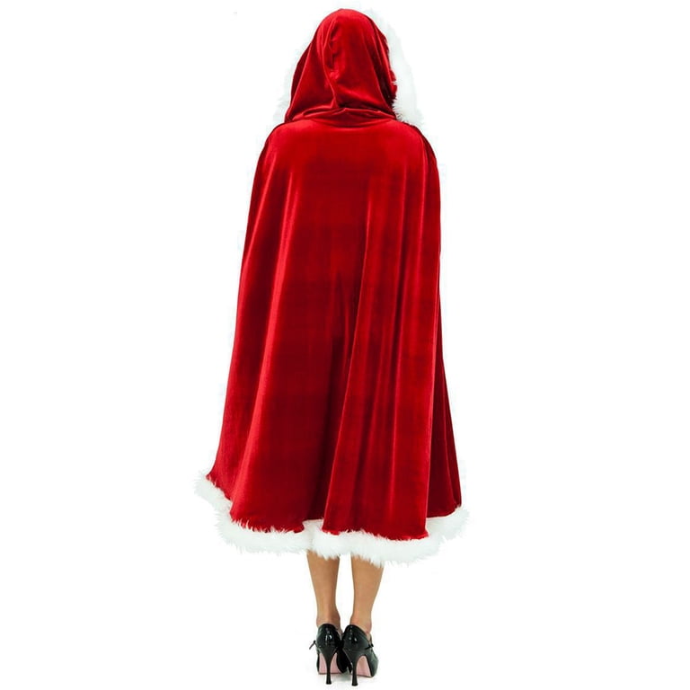 Noël Courts Châles Femmes Filles Cape De Noël Épaissir Velours Chaud Rouge Court Santa Cloak Châle Déguisement Père Noel Manteau d'Apparat pour Événements et Soirées à Thème (#Red, One Size Noël Courts Châles Femmes Filles Cape De Noël Épaissir Velours Chaud Rouge Court Santa Cloak Châle Déguisement Père Noel Manteau d'Apparat pour Événements et Soirées à Thème (#Red, One Size