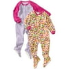 Baby Girls' Blanket Sleepers, 2-Pack