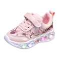 thumbnail image 5 of Toddler Light Up Shoes for Girls Boys Non Slip Led Sneakers with Hook and Loop Athletic Running Walking Tennis Shoes Pink Size 5.5 Toddler, 5 of 5