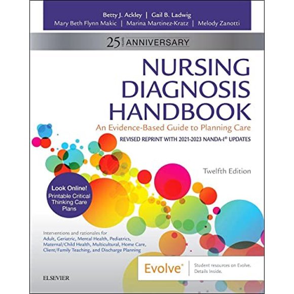 Pre-Owned Nursing Diagnosis Handbook, 12th Edition Revised Reprint with 2021-2023 NANDA-I Updates, 9780323879880, 0323879888, Paperback, 12 edition