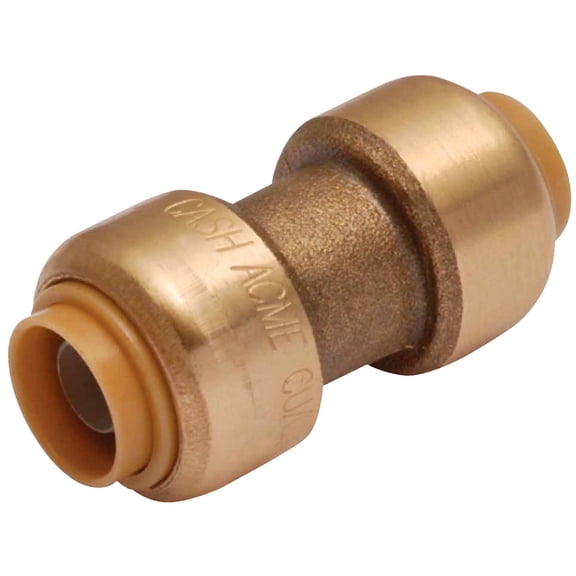 SharkBite 3/8 in. Push x 3/8 in. Dia. Push Brass Coupling