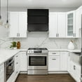 thumbnail image 4 of Akicon 36" Stainless Steel Range Hood, Modern Box Ducted Kitchen Hood with Powerful Vent Motor, Wall Mount, 36"W * 30"H*14"D, Jet Black, 4 of 7