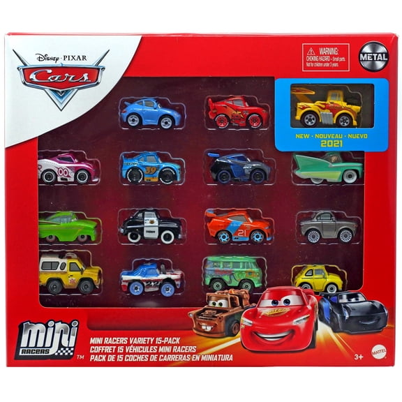 Disney / Pixar Cars Die Cast Metal Mini Racers Mini Racers Variety Car 15-Pack (2021)