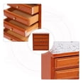 thumbnail image 5 of Mini Bedroom Bedside Cabinet for Doll House Model Wooden, 5 of 5