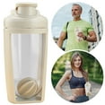 thumbnail image 5 of Yucurem 500ml Protein Shaker Bottle with Whisk Ball for Workout Gym Sport Water Bottles for Sports (Beige), 5 of 10