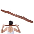 thumbnail image 3 of Palo De Masaje Guasha, Madera De Haya, Alivio De La Fatiga, Drenaje Linfático, Terapia De Madera, Palo Raspador De Mano, 8 Cuentas Para Piernas, 3 of 7