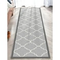 thumbnail image 3 of Well Woven Kings Court Brooklyn Trellis Modern Moroccan Gray 2' x 7' Runner Rug, 3 of 6