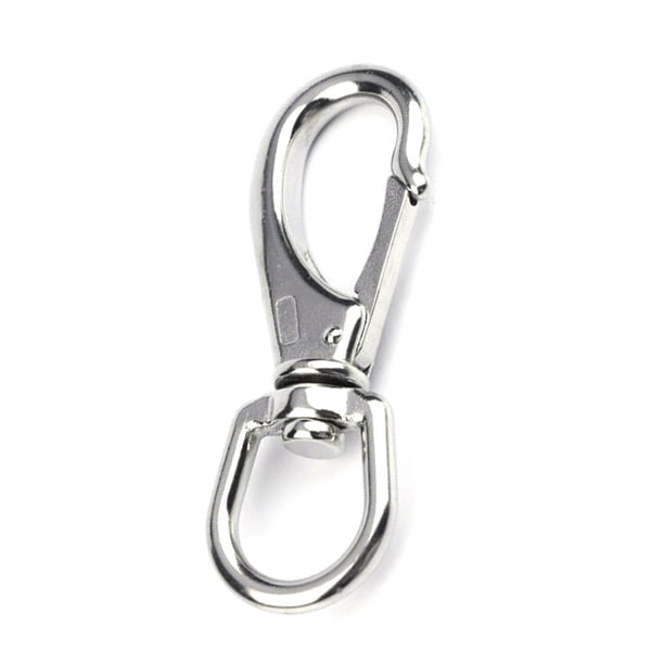 Greeniant Ganchos de acero inoxidable Práctico clip de resorte Impermeable Resistente al desgaste Ganchos giratorios Cuerda de resistencia a la tracción Type2 NO2 Greeniant OD020953-01B
