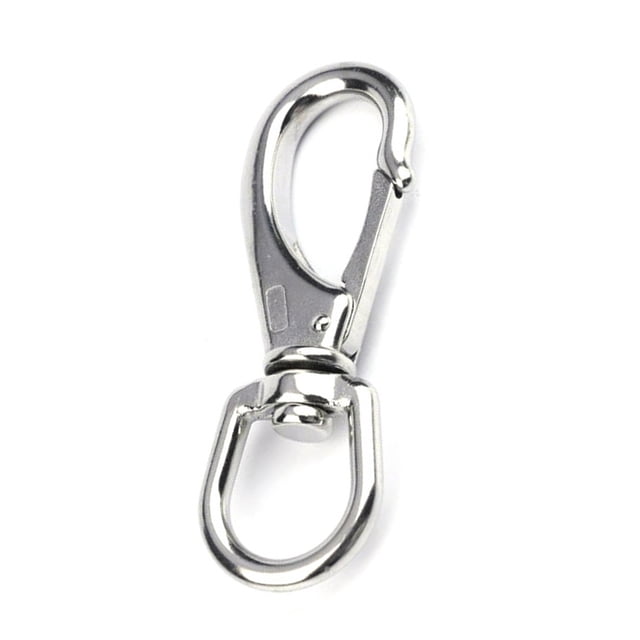 Naiovety Ganchos Clip de resorte a prueba de herrumbre de acero inoxidable Resistente al agua No es fácil caerse Ganchos giratorios Cuerda Cadena para Ropa Deportiva, Zapatos tipo 3 Naiovety OD020953-03B