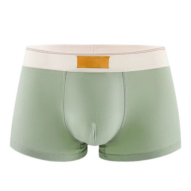 4 Pack Men's Underwear Boxer Briefs A Line Solid Color Lancing Comfortable Lightweight Shorts With A Square Toe Panties