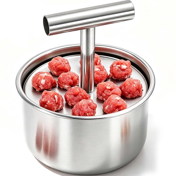 Stainless Steel Meatball Maker, Consistent Portioning and Easy Shaping,Non-Stick Easy Clean Stainless Steel for Home Kitchen Meal Prep