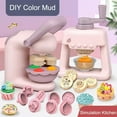 thumbnail image 3 of DIY Noodle Machine Pretend Play House Toy Simulation Kitchen Color Mud Ice Cream Machine Set Model Plasticine Clay Gift for Kids, 3 of 27