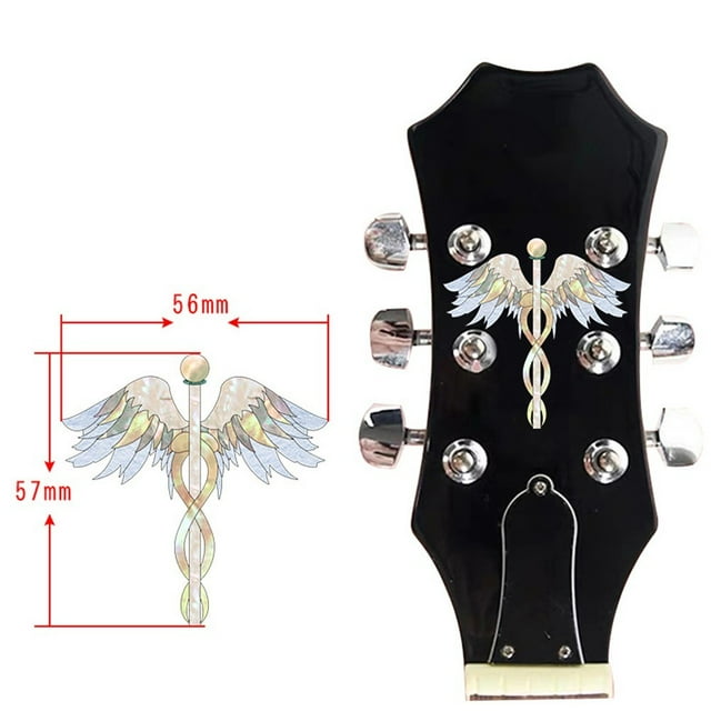Autocollant de Tête de Guitare Autocollant de Cou de Guitare Accessoires de Guitares DIY