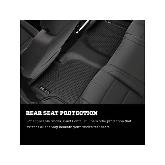 Husky Liners 53931 X-Act Contour Floor Liners Fits 2022-2026 Toyota Tundra Double Cab Second Row 1 Pc Black