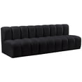 thumbnail image 5 of Meridian Furniture Arc Black Velvet Modular Sectional, 5 of 8