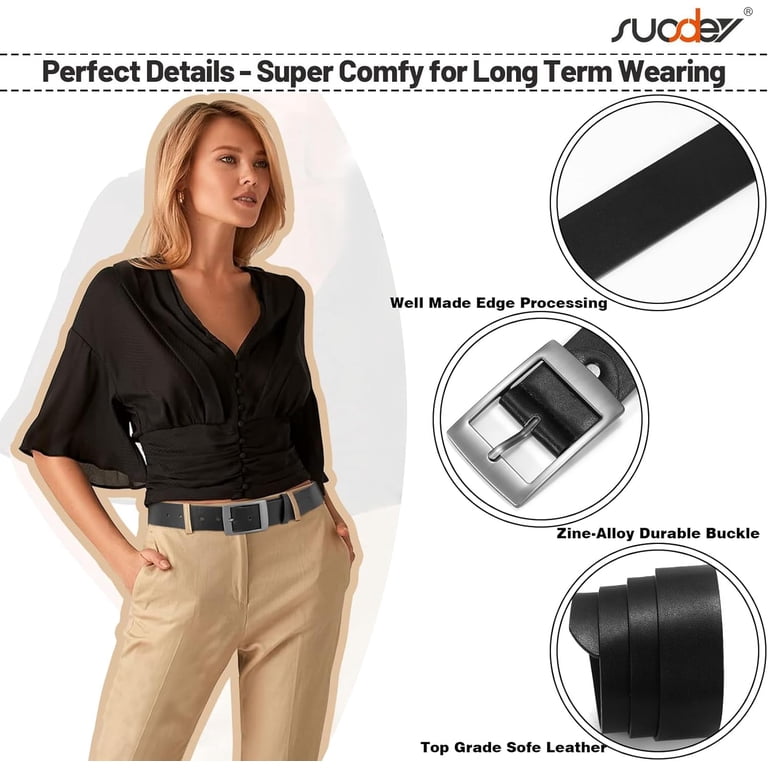 Fashion Womens Faux Leather Belts Waist Belt with Pin Buckle 