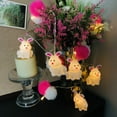 thumbnail image 6 of Jade Rabbit Pom Poms Night Light Battery Powered LED Indoor String Lights Boys Girls Kids Bedroom White Rabbit Decor, 6 of 11