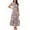 *Wine, variant on VBVC Women's Floral V-Neck Ruffle Sleeve Maxi Dress,Ladies Smocked Waist Boho A-Line Long Dress,Summer Flowy Tiered Beach Party Midi Dress For Women,Army Green,S-3XL