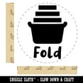 thumbnail image 2 of Laundry Basket Fold Self-Inking Rubber Stamp Ink Stamper - Black Ink - Large 1-1/2 Inch, 2 of 7