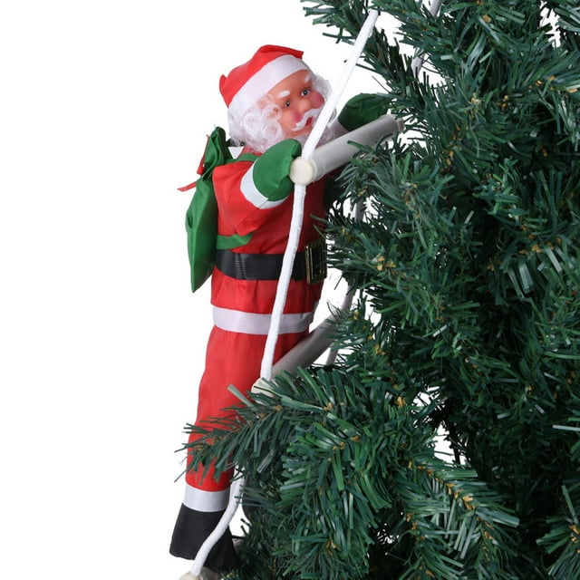 Juguete de Papá de Escalada de Navidad, Adorno Colgante para interiores y Exteriores, Decoración para Ambiente Navideño