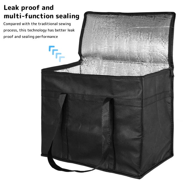Insulated Reusable Grocery Shopping Bags, Large Picnic Cooler Bag Zipper  Top Collapsible Tote Bag 