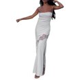 thumbnail image 1 of SAYOO Vestido largo de mujer, encaje sin mangas con correas de hombro italiano SAYOO  moda, 1 of 9
