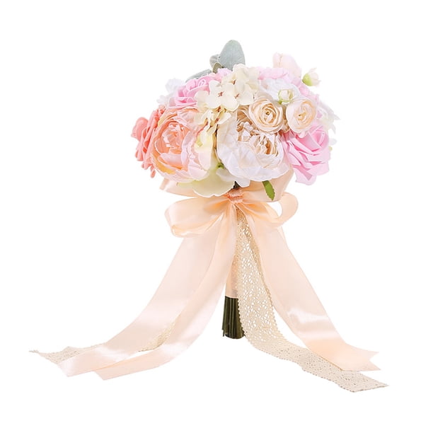 Ramo de novia para boda, ramo de flores artificiales, hermoso ramo de novia con flores