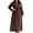 Coffee, variant on Fit & Flare Dress Women Polka Dot Dress Elegant Plus Size Dresses for Curvy Under Dresses V-Neck Brown Long Sleeve Maxi Womens Summer Dress XXXXL