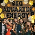 thumbnail image 2 of Aquarius Birthday Decorations, Zodiac Party Decorations Black and Gold with Big Aquarius Energy Balloon Banner, Confetti Balloons for Constellation Zodiac 18th 20th 25th Birthday Party Supplies, 2 of 5