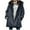 Navy, variant on KBODIU Jackets for Women Winter Warm Sherpa Lined Coats Plus Size Hooded Parka Faux Suede Long Pea Coat Outerwear Classic-Fit Soft Fuzzy Jackets Overcoat Brown L