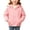 Pink3, variant on Girls Jackets with Pockets, Windproof Hooded Star Zipper Spring Fall Outerwaer Pink Size 5 T