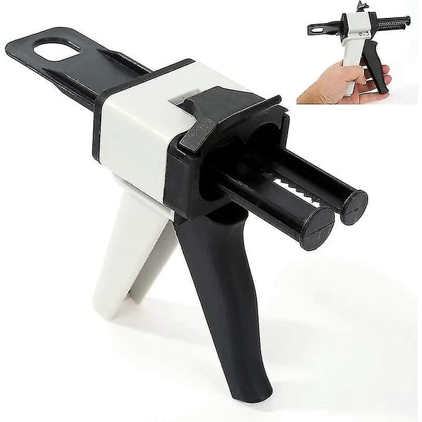 Dispensador de resina epoxi de 50 ml - Cabezal mezclador estático - Relación 1:1/2:1 - Pistola aplicadora manual (50 ml como se muestra en la imagen) Hy