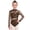 Brown, variant on Gymnastics Leotard for Girls Mesh Long Sleeve Ballet Dance Unitard Sparkle Rhinestone Figure Skating Bodysuit Red 8