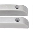 thumbnail image 2 of 2 Pack Metal Guitar Bass Thumb Rests, Fatigue Relief, for Artists and Bands, Silver, 2 of 2