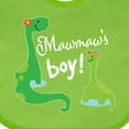 thumbnail image 4 of Inktastic Mawmaw Boy Grandson Dinosaur Boys Baby Bib, 4 of 4
