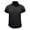 Black, variant on Inleife Mens T-Shirts Clearance, Men Short Sleeve Solid Casual Fashion Turn-down Collar Pullover Buttons T Shirt Blouse