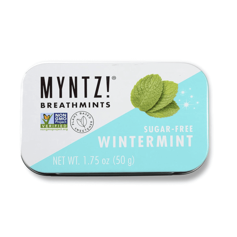 Myntz, Sugar Free Mints, Wintermint, 1.75 oz, Tin, Bulk in a Tin