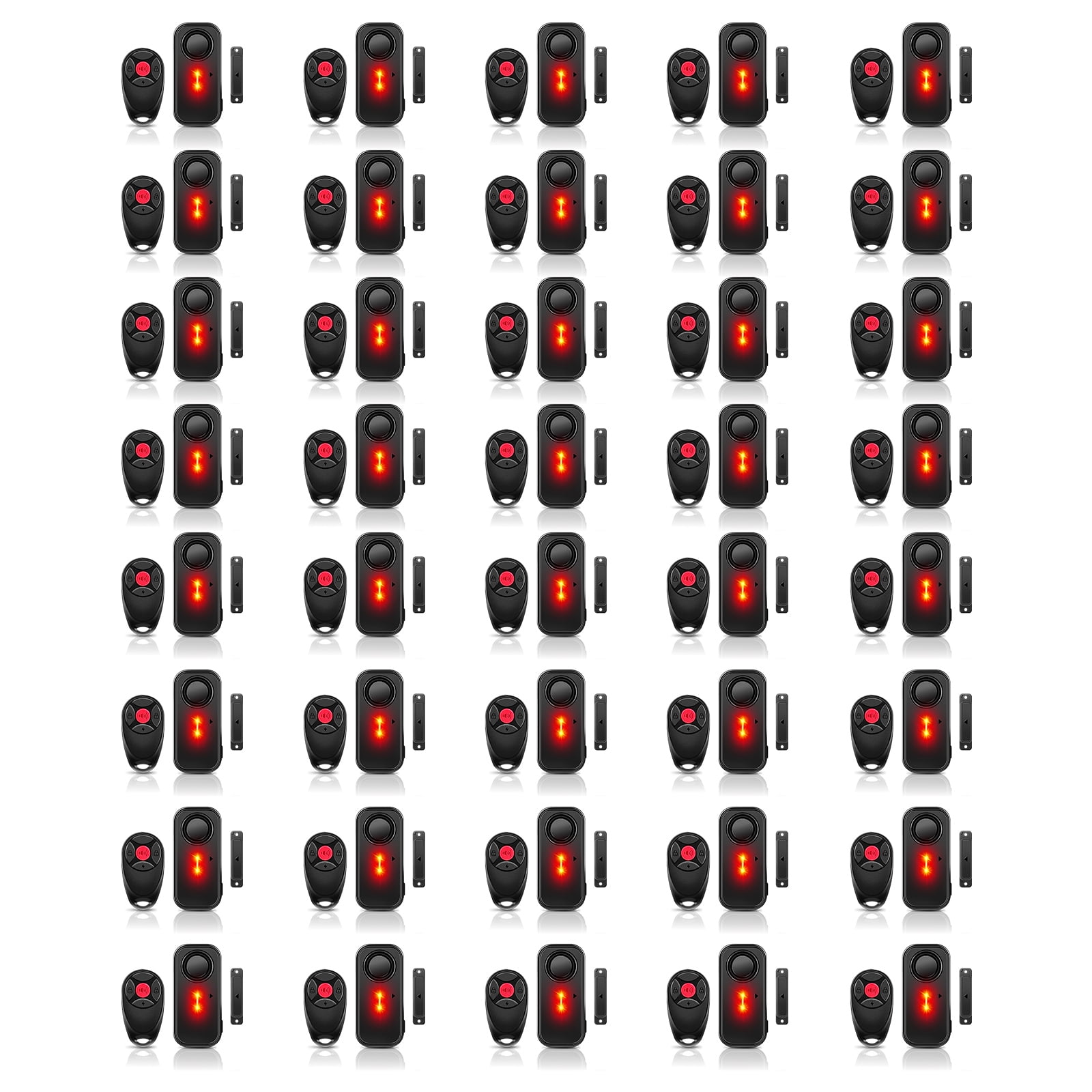 Door Alarm with Remote, GreenCycle 108dB Loud Door and Window Alarms for Pool, Anti-Theft Door Alarms for Kids Safety Home Store Garage Apartment Business Security IP66 Waterproof Indoor/Outdoor,40PK