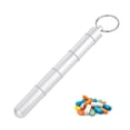 thumbnail image 3 of Mini Portable Pill Box Case Waterproof Medicine Bottle Drug Holder With Key Chain(5 cases), 3 of 4