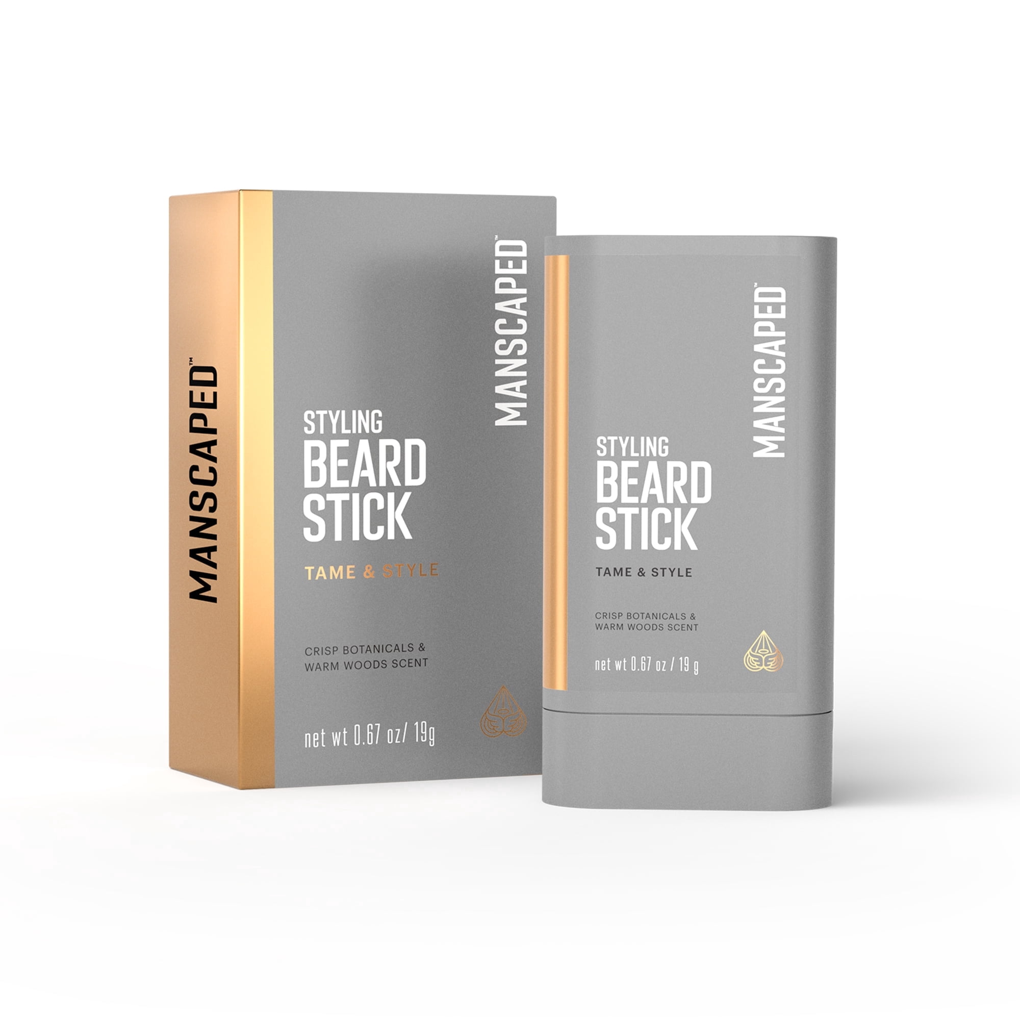 MANSCAPED® Styling Beard Stick – Beard Styling Balm for Men, Tames & Controls Fly-Aways, Non-Greasy with Castor Seed Oil & Cocoa Seed Butter, 1-Stick