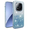 thumbnail image 1 of KADEM For Xiaomi Redmi Note 14 Pro 5G Case Flower TPU Flexible Gradient Phone Cover - Blue, 1 of 5