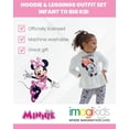 thumbnail image 5 of Disney Minnie Mouse Big Girls' 2-Piece Fleece Hoodie and Leggings Set Oatmeal, 5 of 6