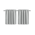 thumbnail image 5 of Joqmia Half Window Tier Curtains Blackout Thermal Insulating Short Curtains Half Window Curtains for Bedroom Kitchen RV Camper Bathroom Windows,Black-30" x 36"(2PCS), 5 of 7