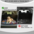 thumbnail image 4 of HUISEFOR Car Trunk Mat 29" x 39" Cargo Mat Rear Trunk Liner Anti-Scratch Cars Accessories Full Protection Universal Fit for Most Vehicle, Boho Flower, 4 of 7