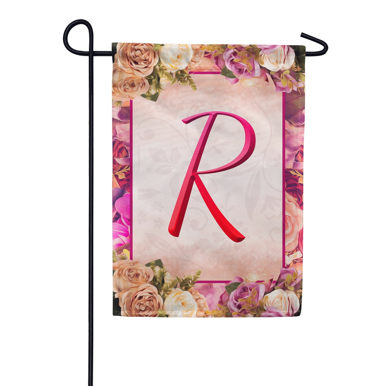 America Forever Spring Monogram Garden Flag Letter R 12.5 x 18 inches ...
