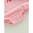 thumbnail image 7 of Wassery Infant Baby Girls Romper Letter/Heart Print Round Neck Long Sleeve Jumpsuits Spring Casual Bodysuits with Headband 0-24M, 7 of 7